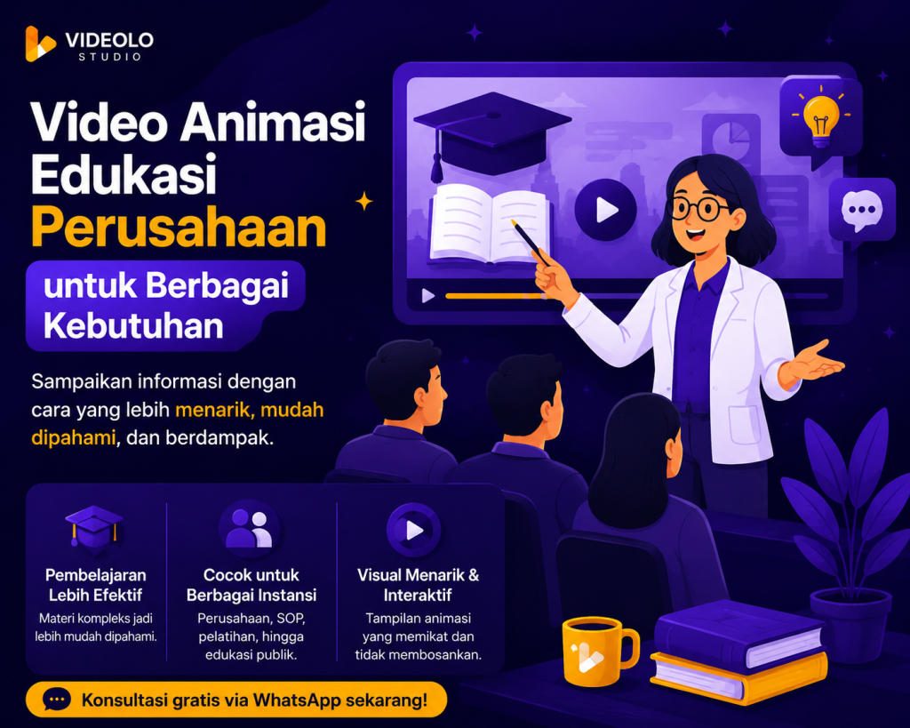 Video Animasi Edukasi Perusahaan untuk Berbagai Kebutuhan