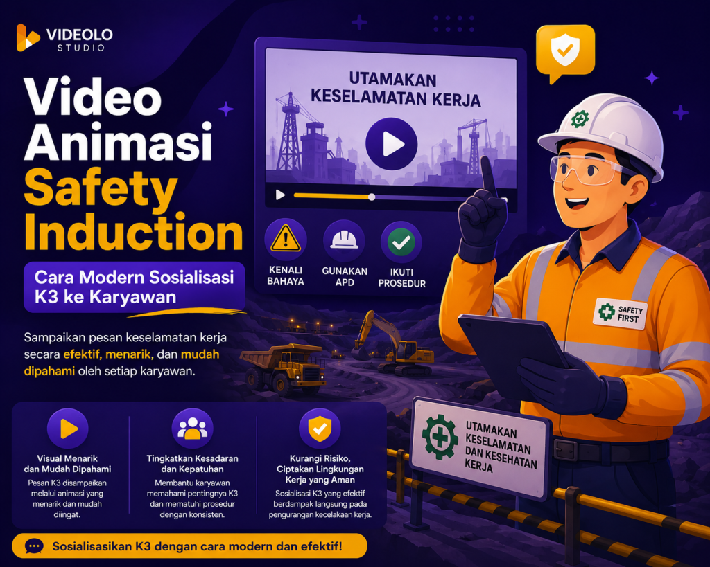 Video Animasi Safety Induction, Cara Modern Sosialisasi K3 ke Karyawan