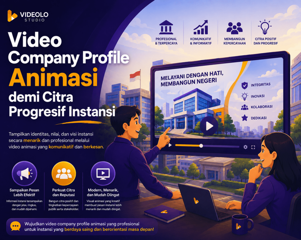 Video Company Profile Animasi demi Citra Progresif Instansi.