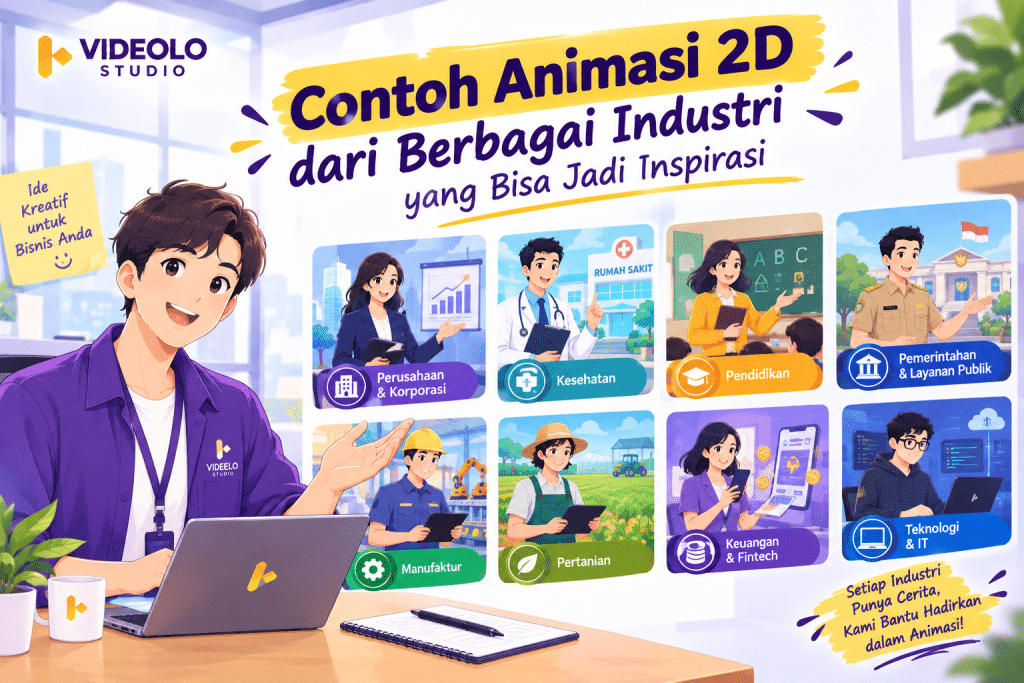 Kumpulan contoh animasi 2D dari berbagai industri dan gaya visual
