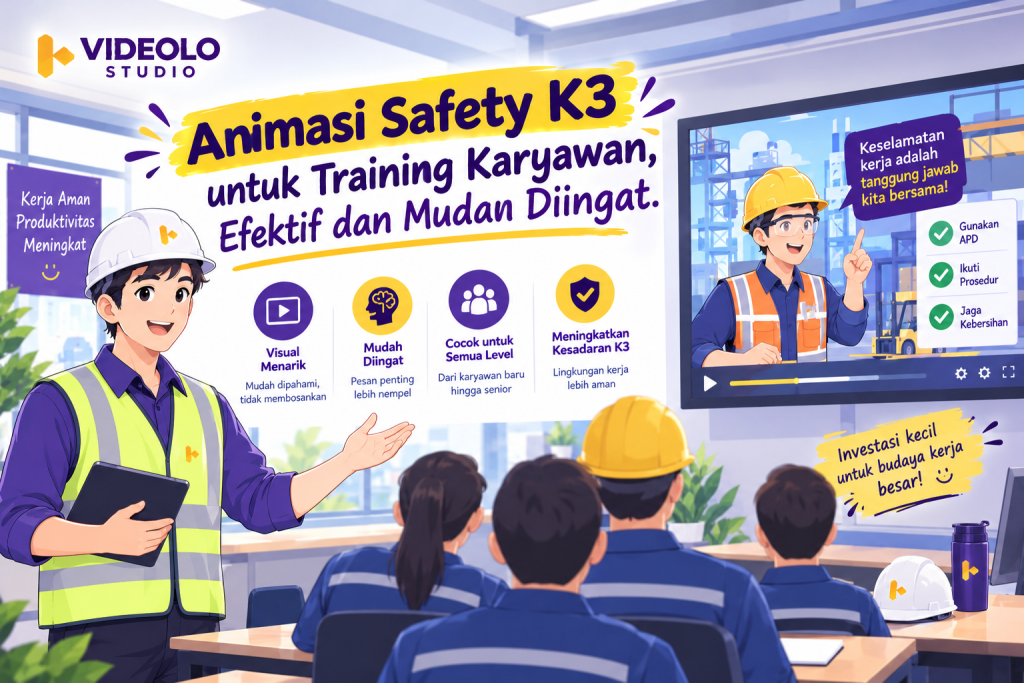 animasi safety K3 untuk training karyawan di perusahaan